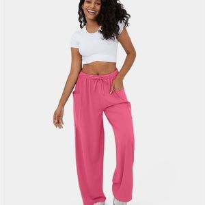 HALARA Mid Rise Elastic Waistband Drawstring Casual Pants